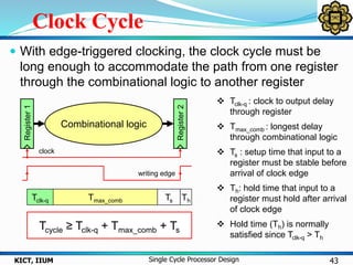 Single Cycle Processing | PPTX