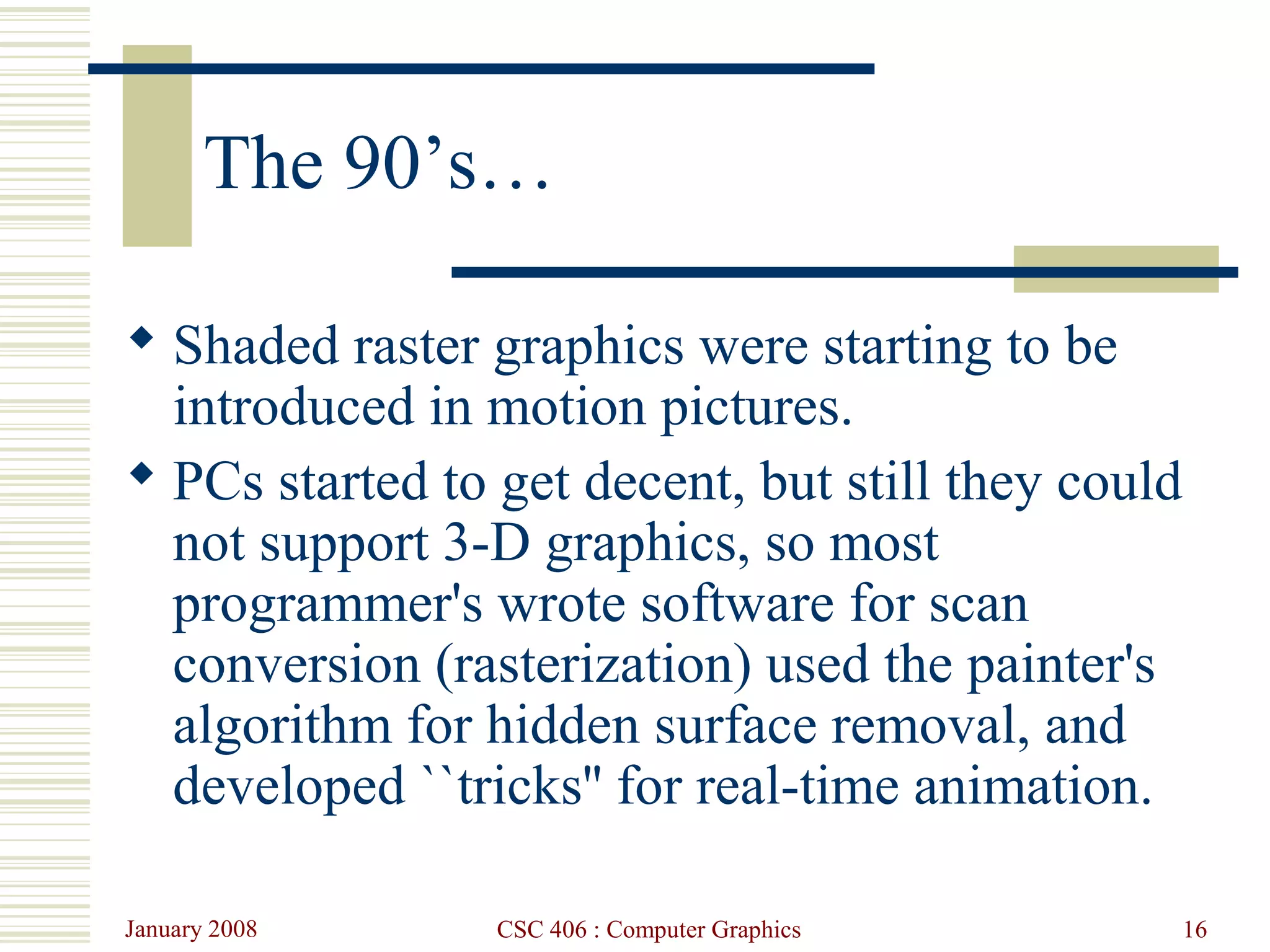 lecture1 introduction to computer graphics(Computer graphics tutorials ...