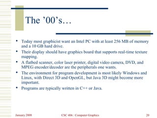 lecture1 introduction to computer graphics(Computer graphics tutorials ...