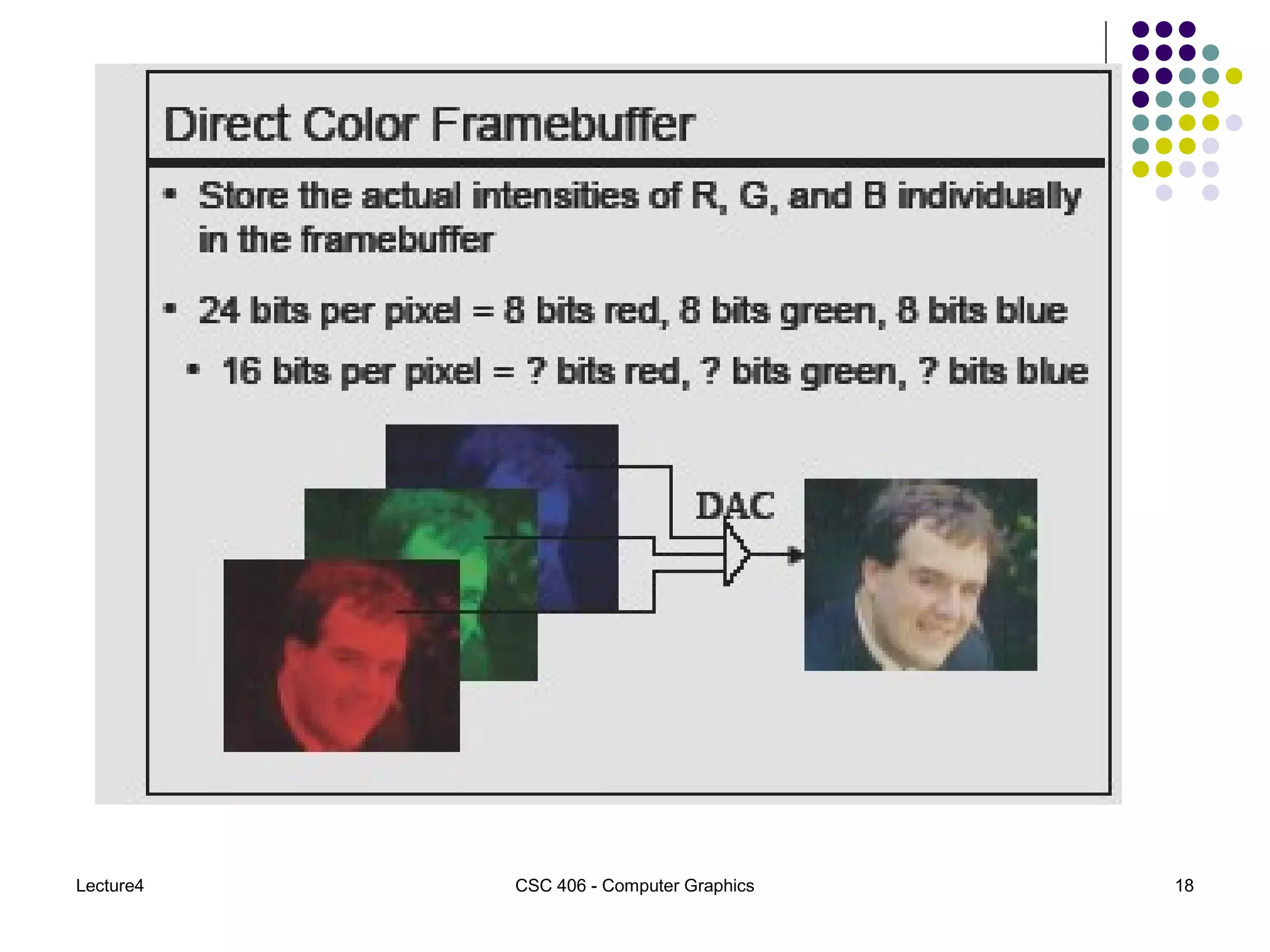 Lecture4 CSC 406 - Computer Graphics 18
 