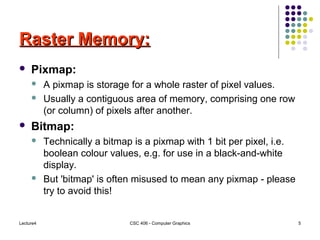 lecture4 raster details in computer graphics(Computer graphics ...
