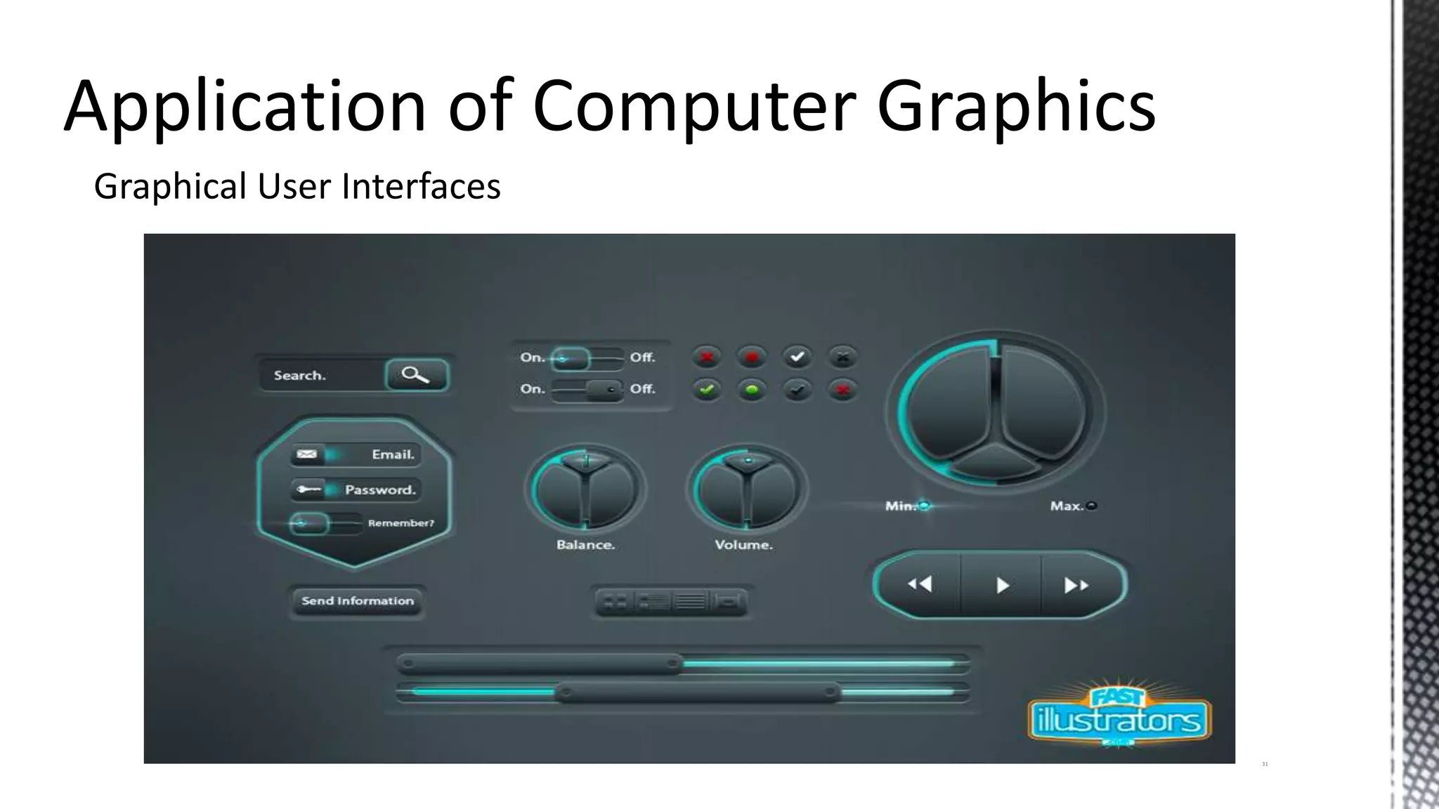 Graphical User Interfaces
31
 