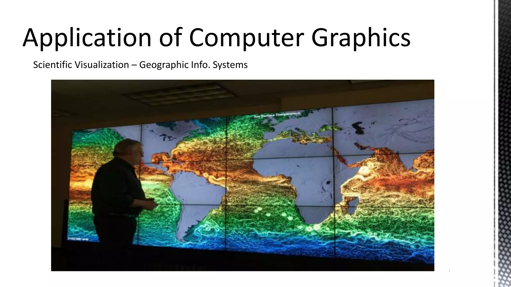 Scientific Visualization – Geographic Info. Systems
9
 