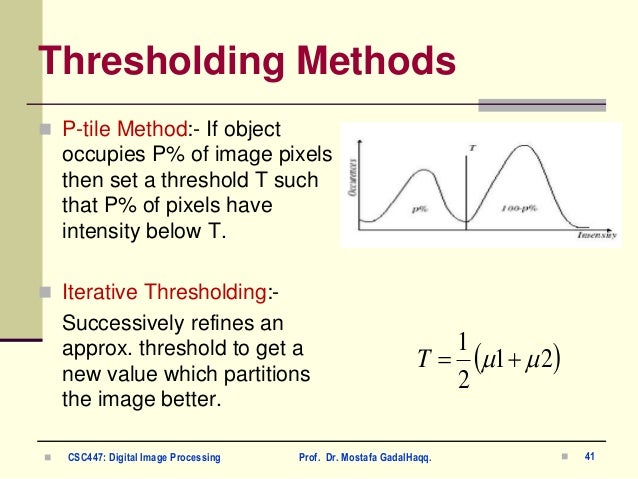 Digital Image Processing: Image Segmentation