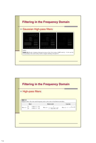 Filtering in the Frequency Domain
 2-D Fourier Transform
18CSC447: Digital Image Processing Prof. Dr. Mostafa GadalHaqq.
 
