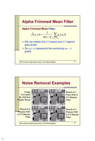 Digital Image Processing: Image Restoration | PDF