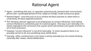 Ration Agent Approach Example CSC 5015 Artificial Intelligence Week 1.pptx