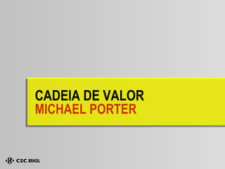 CADEIA DE VALOR MICHAEL PORTER 
