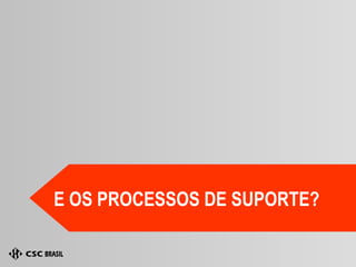 E OS PROCESSOS DE SUPORTE? 