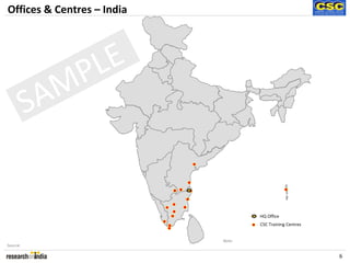 Offices & Centres – India




             PLE
          SAM


                                    HQ Office
                                    CSC Training Centres


                            Note:
Source:

                                                           6
 