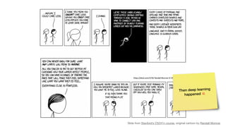 Slide from Stanford’s CS241n course, original cartoon by Randall Monroe
Then deep learning
happened 💥
 