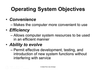 Comprehensive Overview of Operating Systems and Computer System ...