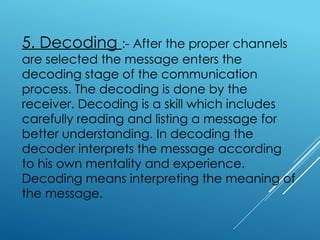 communication chapter 1 bpharm semester 1 | PPTX