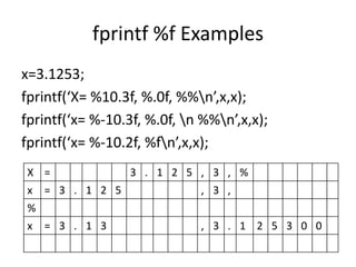 Csci101 lect05 formatted_output | PPT