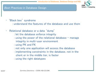 Introduction to database design and relations | PPT
