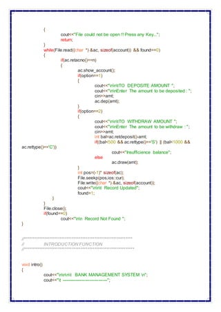 Cs Project Coding Example File CSc investigatory project | DOCX
