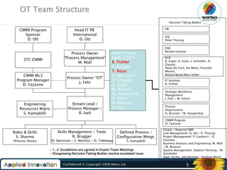 CS CMMI ML3 Program Team Structure in software | PPT