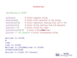 String Data Type
three
 