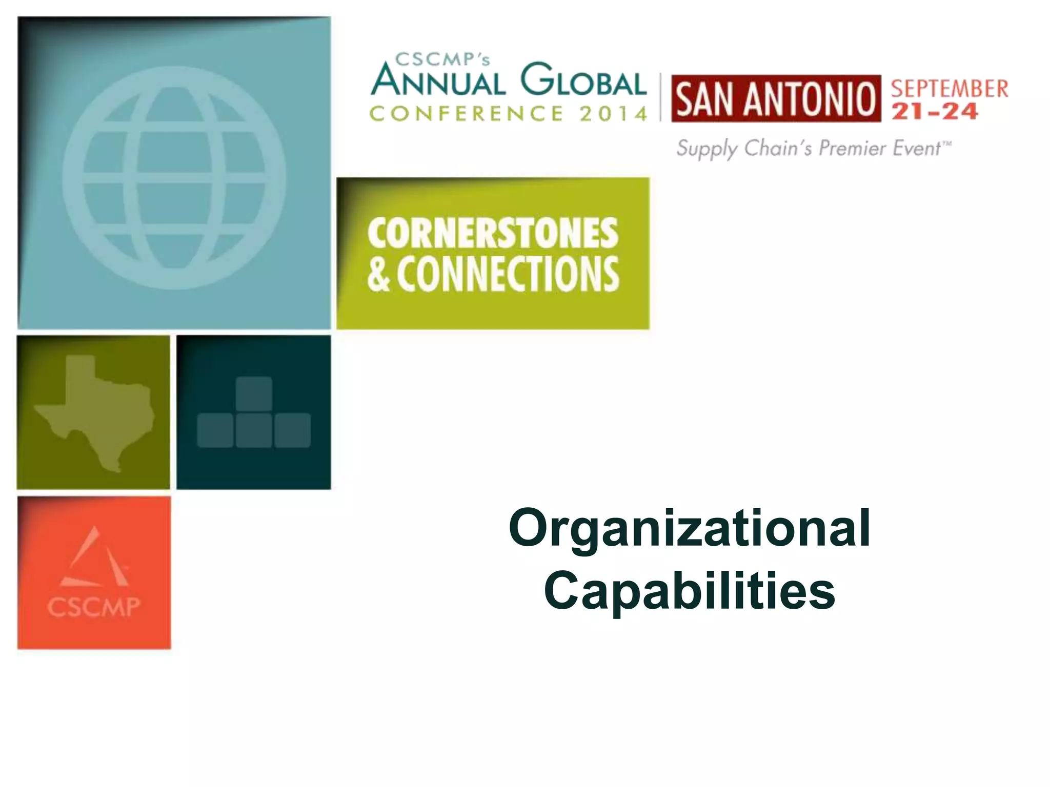 Organizational 
Capabilities 
 