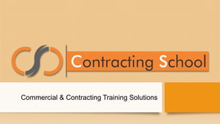 Commercial & Contracting Training Solutions
 