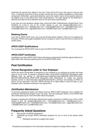 CSCP PDF Demo