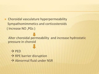 Fluid Below Rpe Central serous chorioretinopathy | PPTX