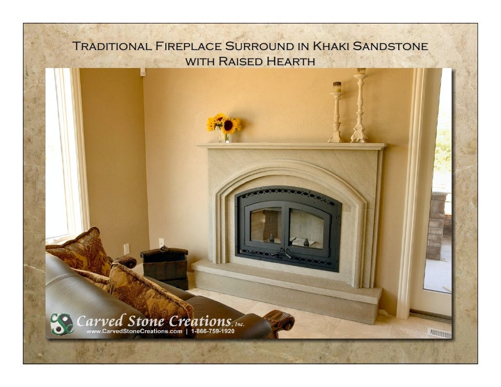 Traditional Fireplace Surround In Khaki