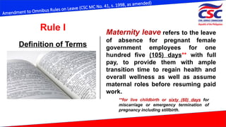 Resumption Definition The CSC (Civil Service Commission) is a constitutional body of the ...