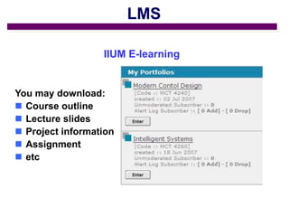 Iium Header For Assignment CSD-01 - Introduction to Control System Design.ppt