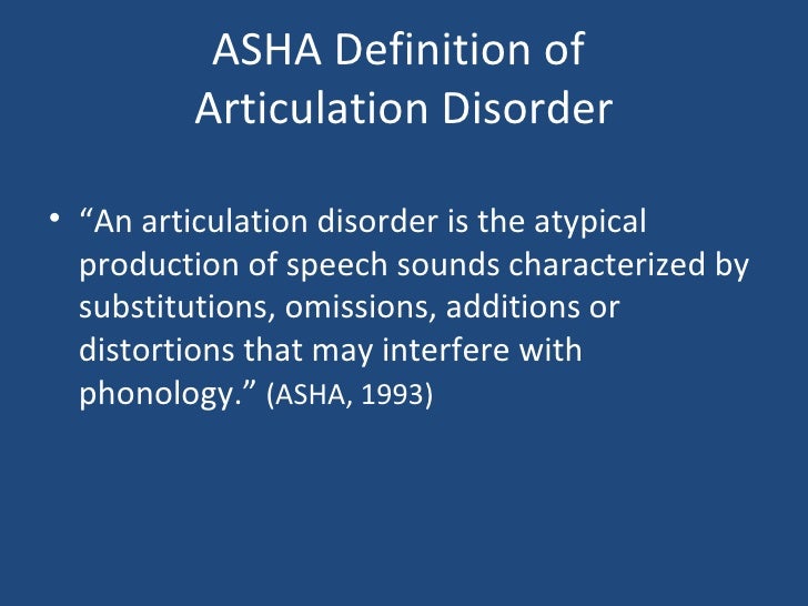 Csd 210 articulation disorders fall 2010