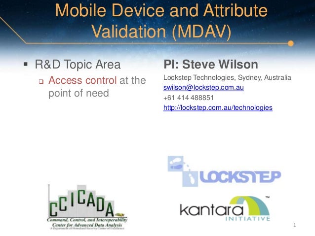 Mobile Device and Attribute Validation (MDAV)