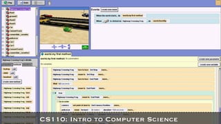 CS110: Intro to Computer Science 