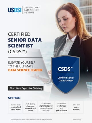 CERTIFIED SENIOR DATA SCIENTIST (CSDS™)