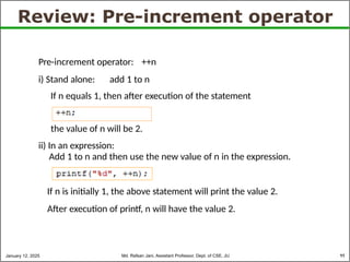 CSE-1203-Lecture-07-Loops-Part-II. c pptx | PPT