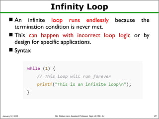 CSE-1203-Lecture-07-Loops-Part-II. c pptx | PPT