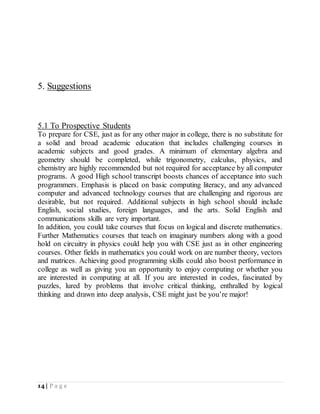 Cse Student Introduction CSE | DOCX