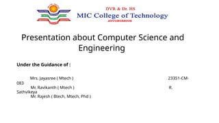 Presentation About Computer Science And Engineering | PPTX