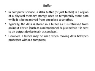 Computer Buffer Comprehensive Overview of Computer Peripherals and Interfacing ...