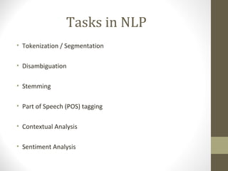 Introduction to Natural Language Processing | PPT | Artificial ...