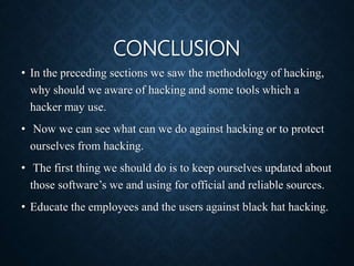 Ethical hacking | PPTX