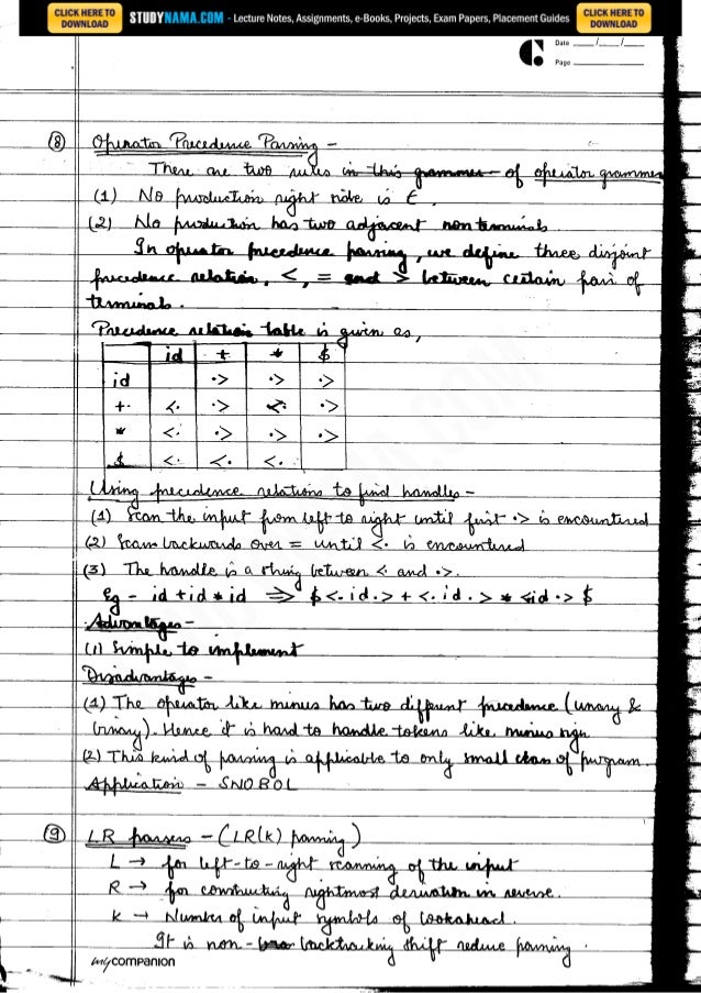 compiler design notes compiler design notes