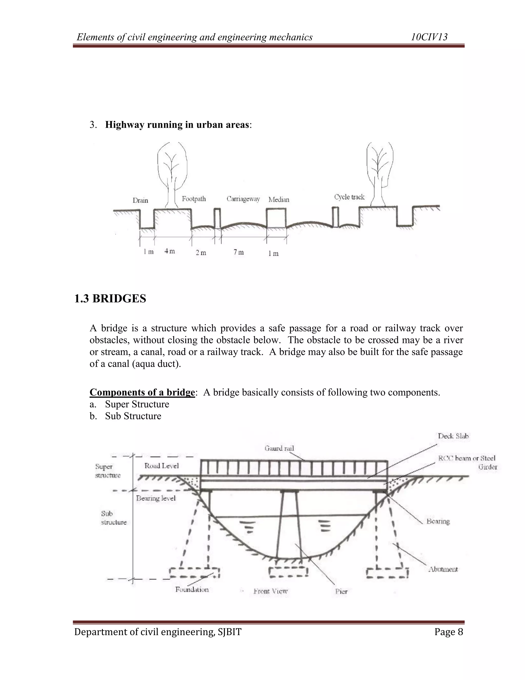 Cse i-elements of civil engg. & engineering mechanics [10 civ-13]-notes ...