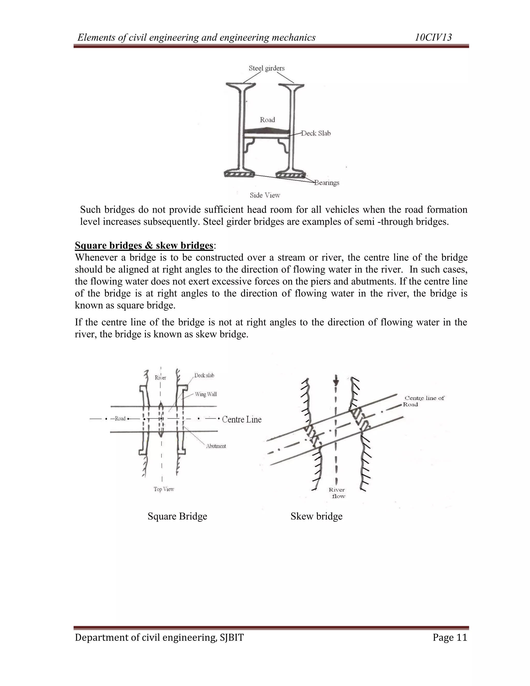 Cse i-elements of civil engg. & engineering mechanics [10 civ-13]-notes ...