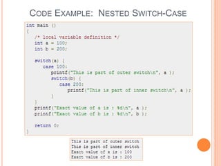 Cse lecture-6-c control statement | PPTX