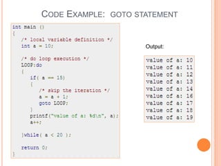 Cse lecture-6-c control statement | PPTX