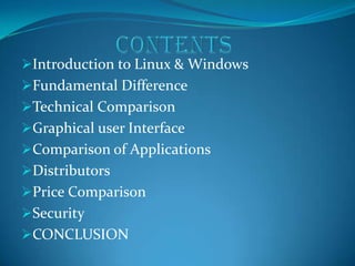 Linux v/s Windows | PPT