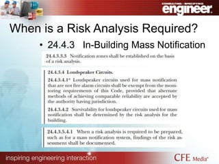 Fire and Life Safety: Notification and Emergency Communication Systems ...