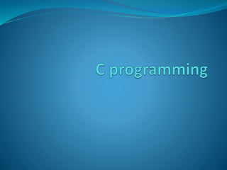 C programming | PPT