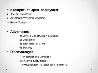 Introduction to Control System : Open Loop System and Close Loop System ...