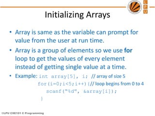 Array and functions | PPT